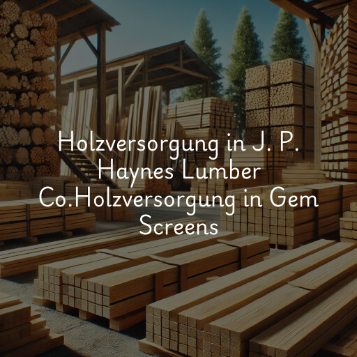 Holzversorgung in