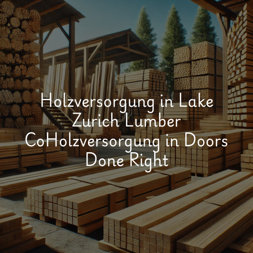 Holzversorgung in