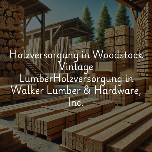 Holzversorgung in