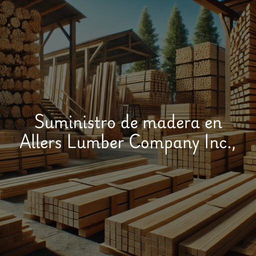 Suministro de madera en Allers Lumber Company Inc.,
