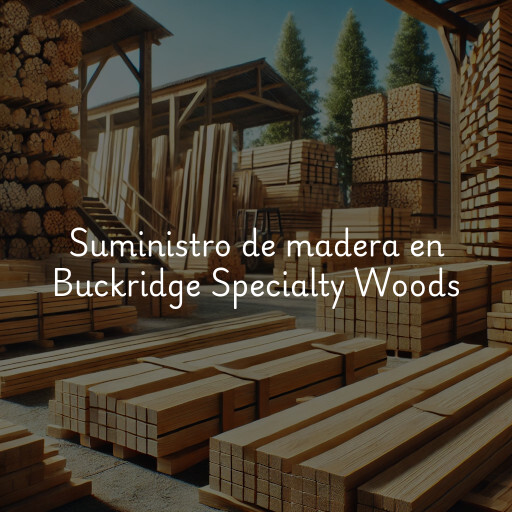 Suministro de madera en Buckridge Specialty Woods & Millworks