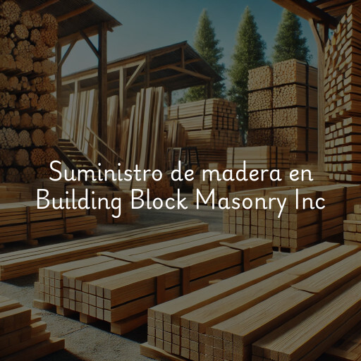 Suministro de madera en Building Block Masonry Inc