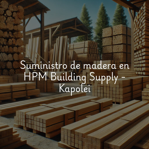 Suministro de madera en HPM Building Supply - Kapolei