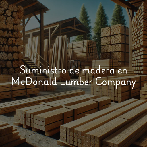 Suministro de madera en McDonald Lumber Company