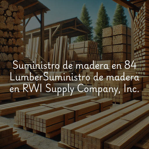 Suministro de madera en