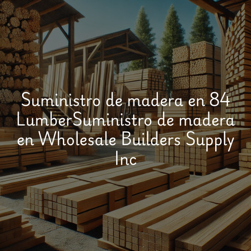 Suministro de madera en