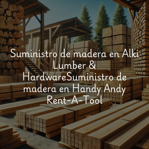 Suministro de madera en