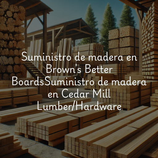 Suministro de madera en