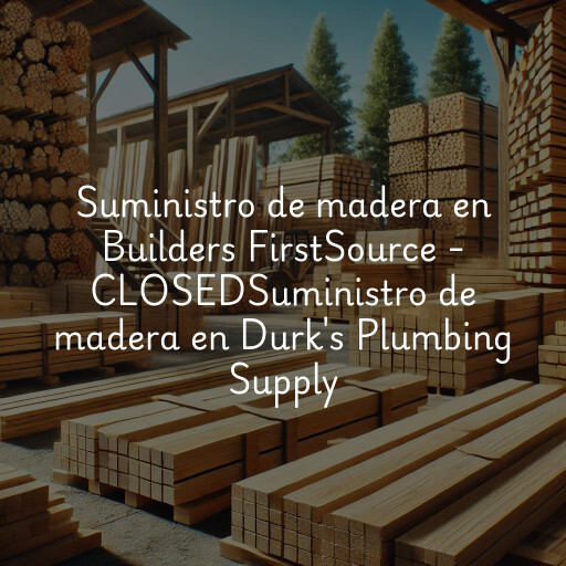 Suministro de madera en