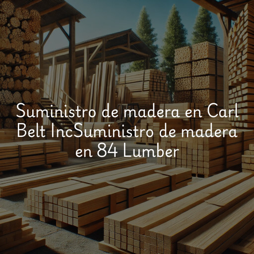 Suministro de madera en