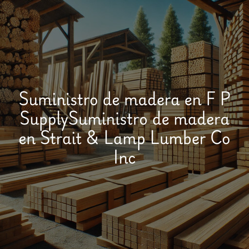 Suministro de madera en