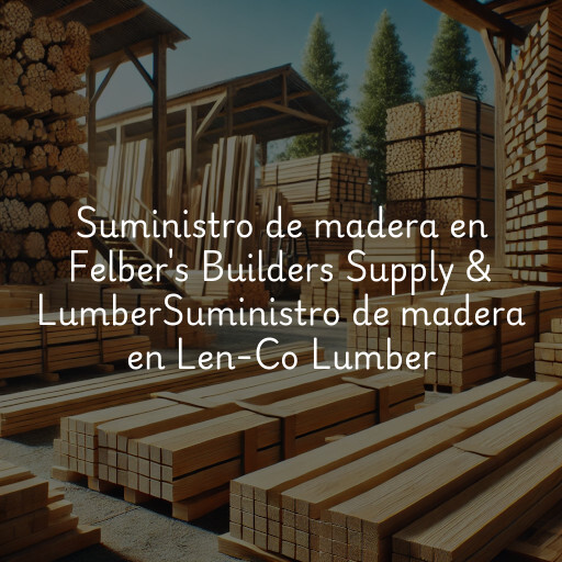 Suministro de madera en