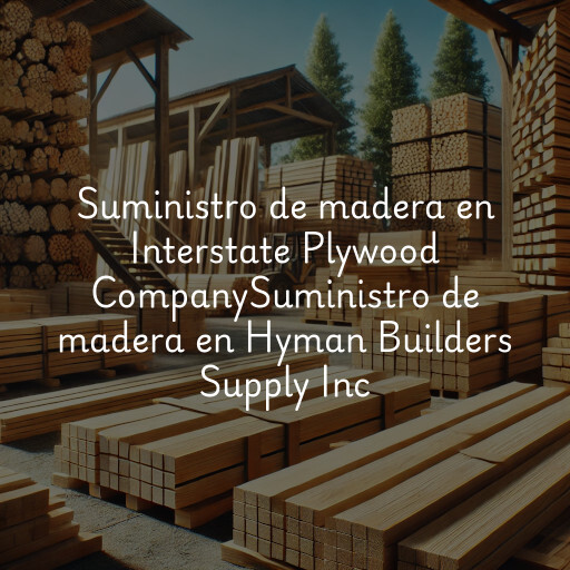 Suministro de madera en
