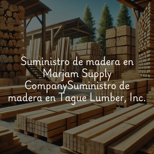 Suministro de madera en