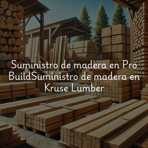 Suministro de madera en