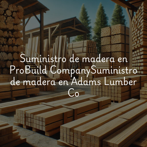 Suministro de madera en